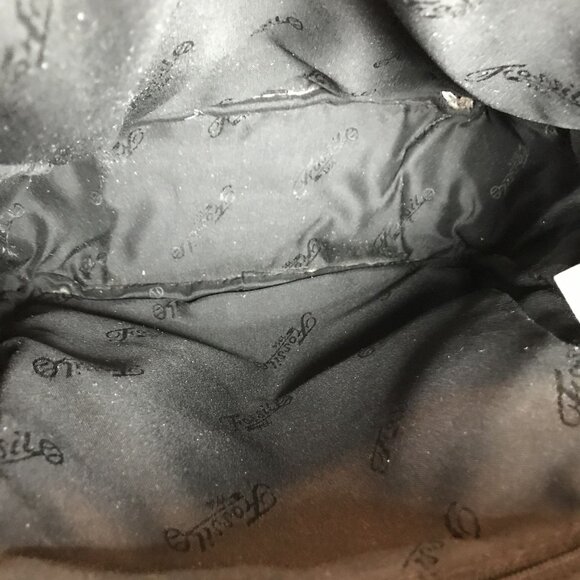 Fossil Black Leather Womens Backpack With Adjustable Straps - Picture 11 of 12